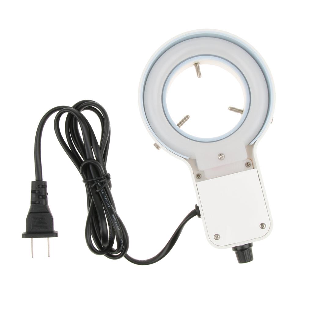 Adjustable Ring Lamp Microscope LED Light with Cover 60mm Inner Diameter 3W