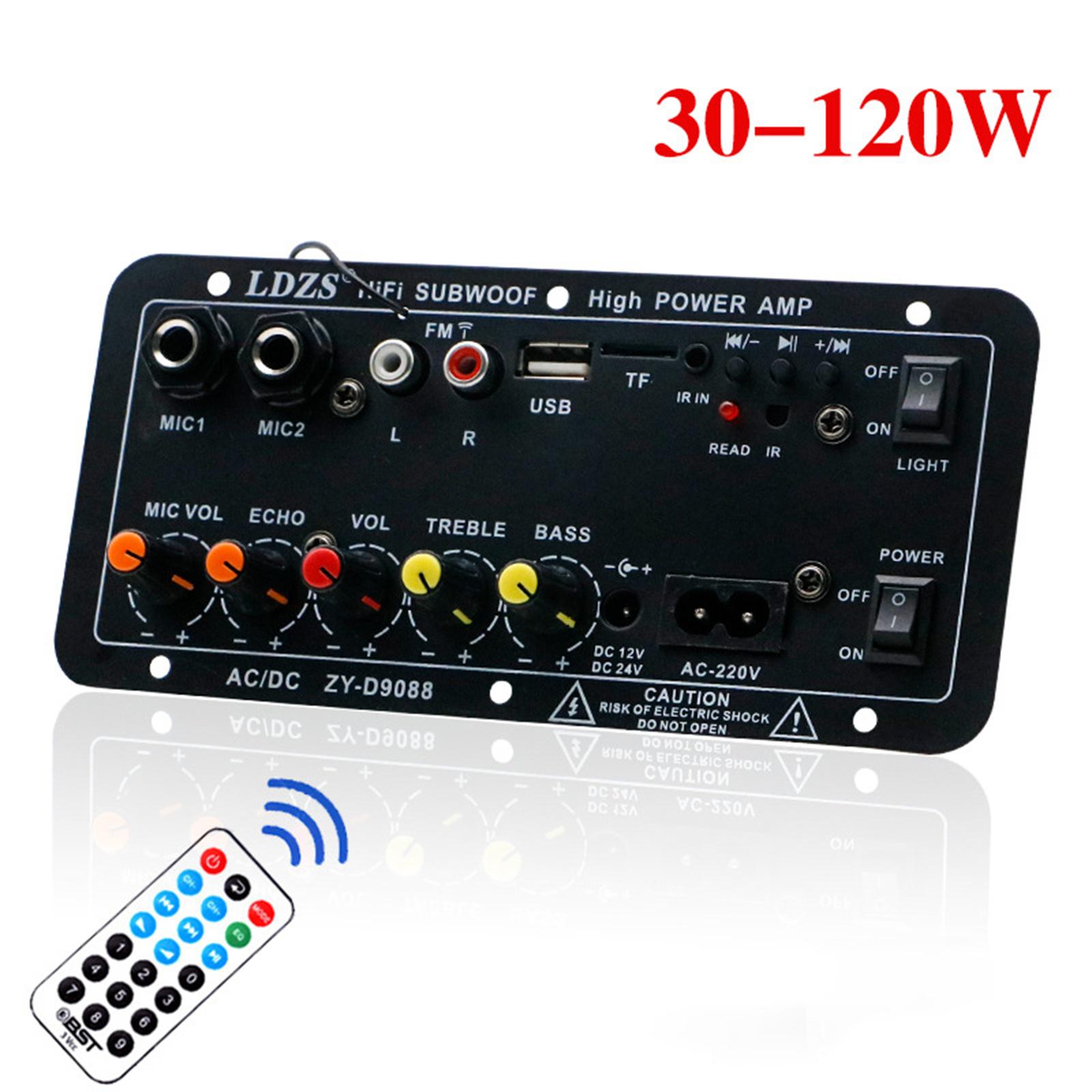 Microphone Karaoke Power Amplifier Board for Motorcycles Smartphones Speaker