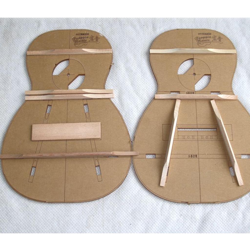 3xUkulele Spruce Brace Wood Kit DIY Accessories Parts