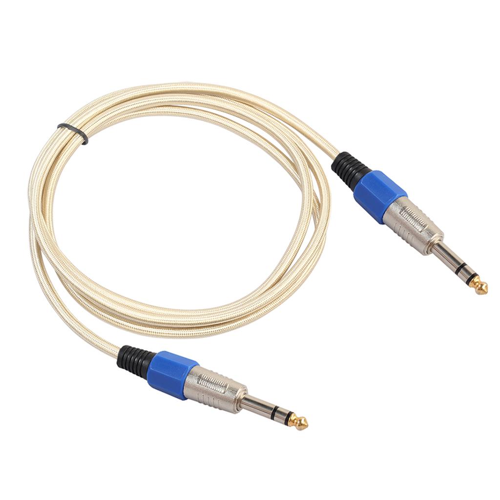 6.35mm Male to Male Stereo Audio Aux Cable 180cm