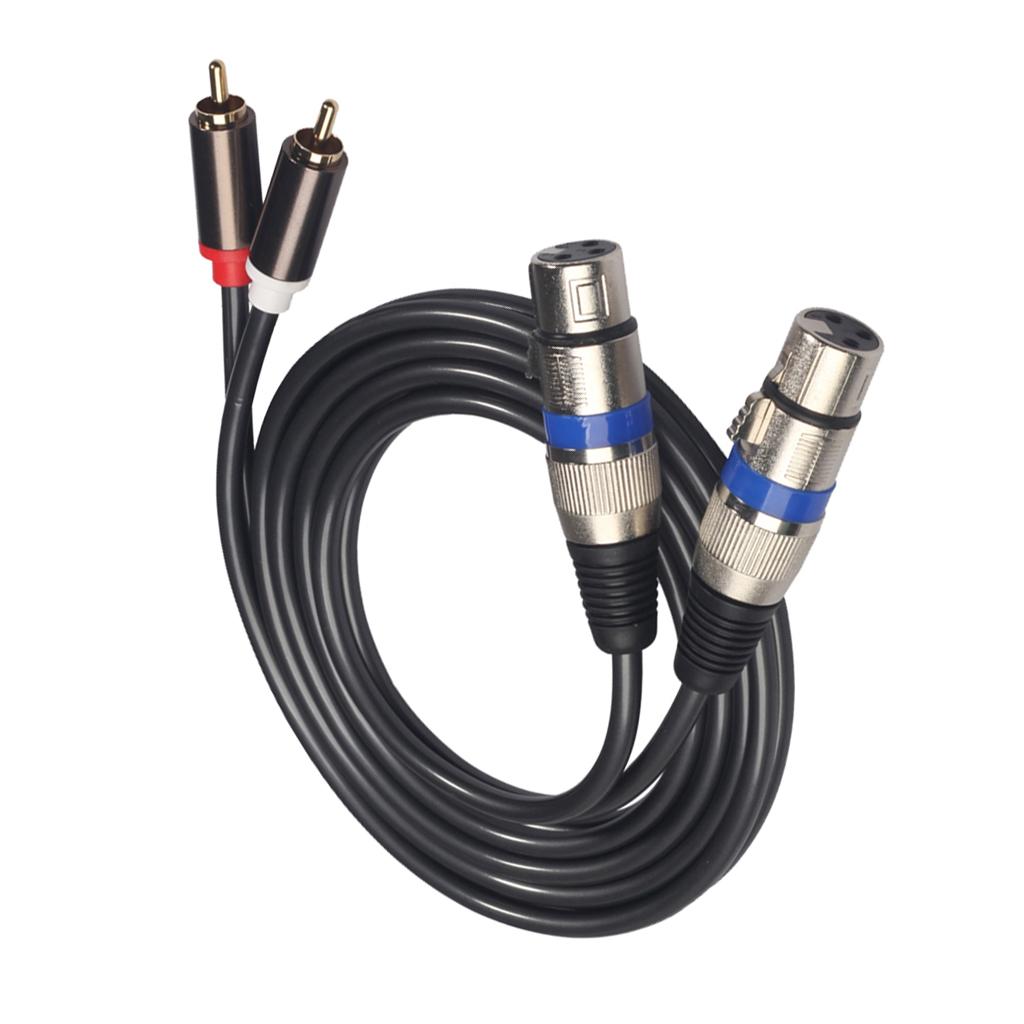 Audiophile Audio Cable RCA Male to XLR Female Audio Extension Cable Plug