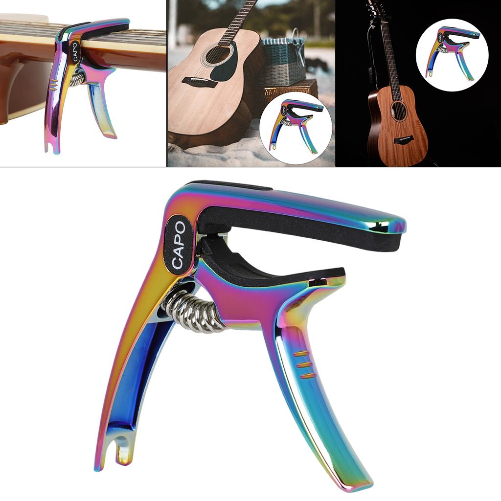 Guitar Capo Guitar Quick Clamp Capo for Acoustic Guitar Bass  Multicolour