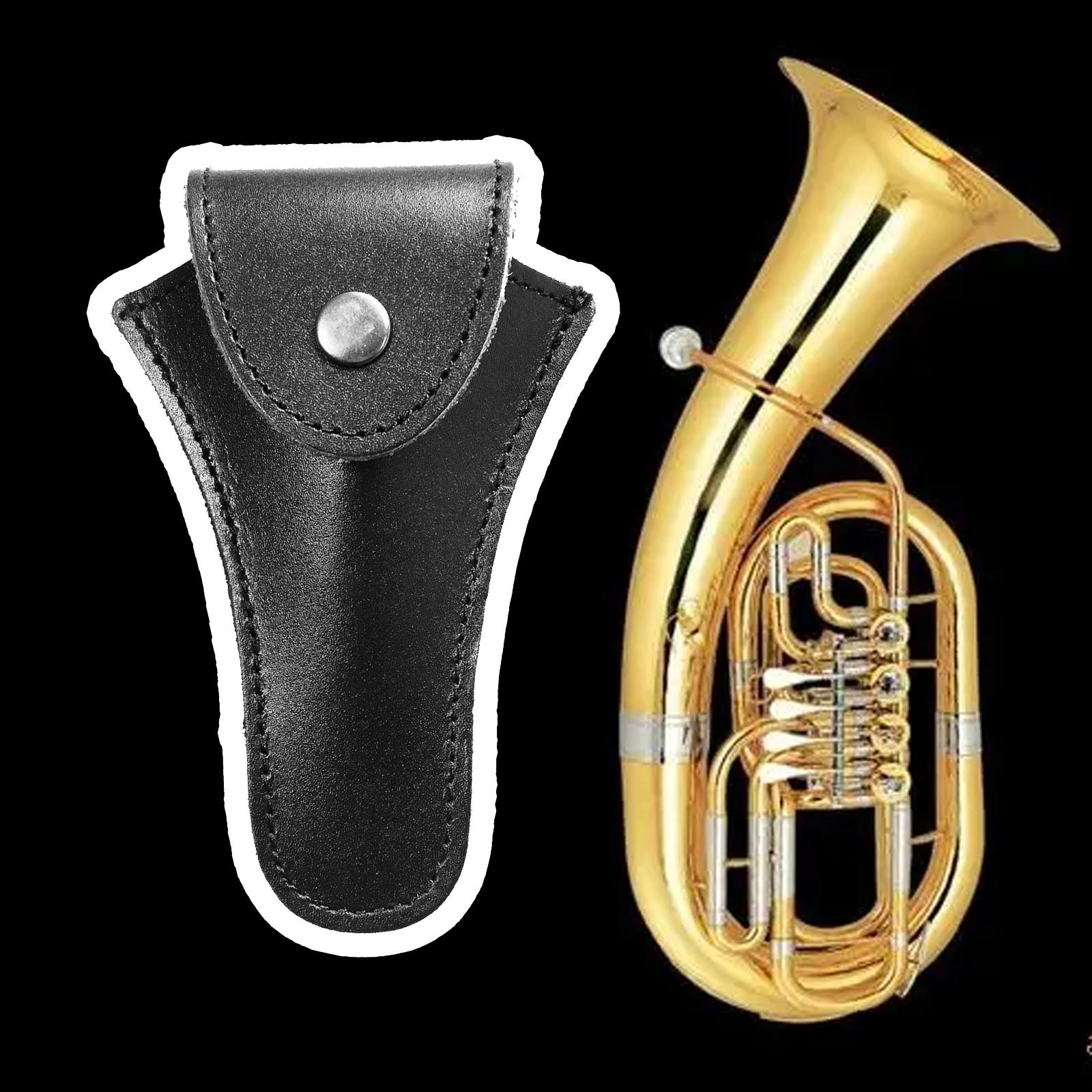Mouthpiece Pouch Pouch PU Saxophone Abrasion Resistant Portable Carrying Bag Tuba