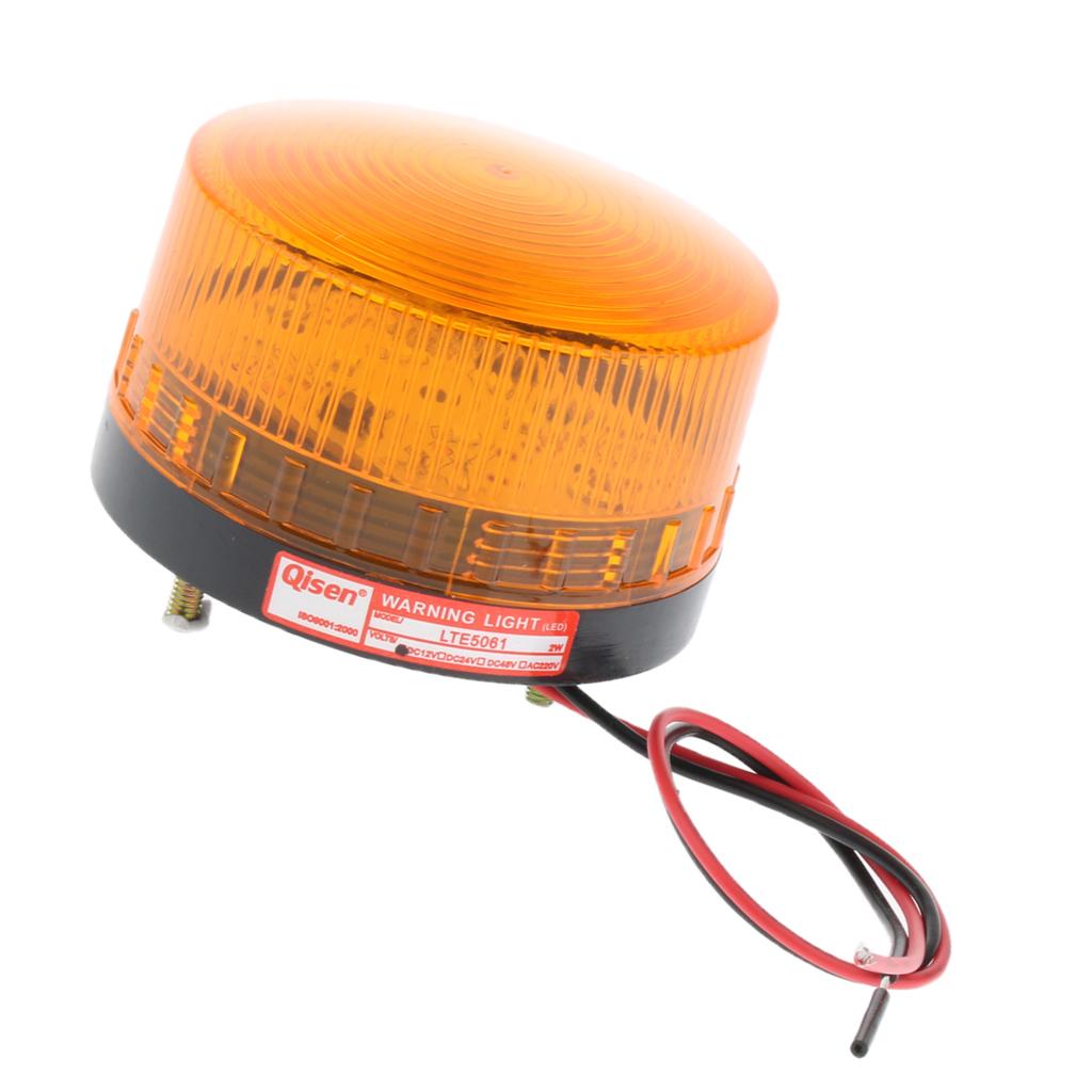 Emergency LED Beacon Amber Flashing Strobe Signal Warning Light Lamp 12V