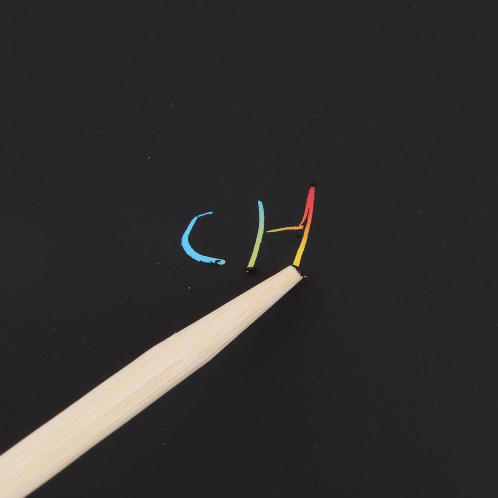 50 Sheets A4 Scratch Paper Sketch Scraping Drawing Painting with Stylus