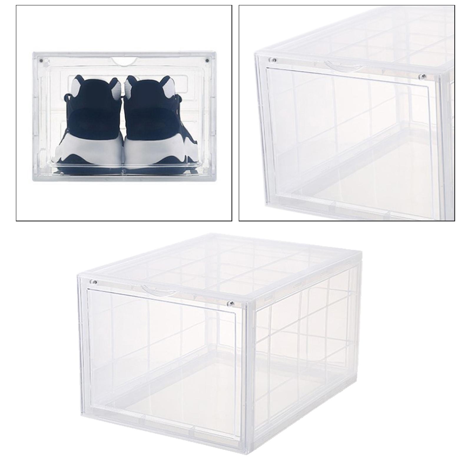 Strong Plastic Stackable Storage Box Boxes Containers Home Organizer Clear