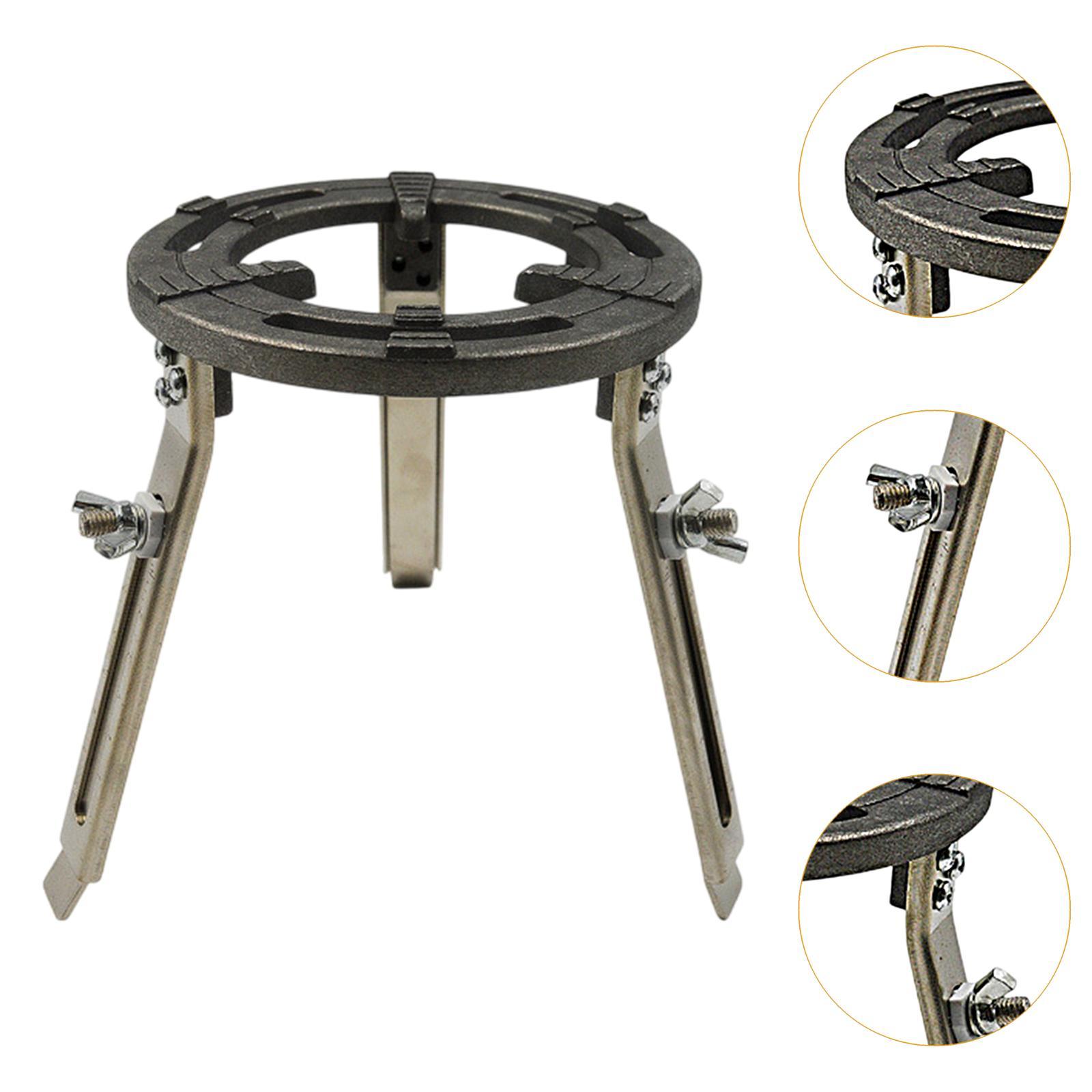 Chemistry Lab Adjustable Tripod Sturdy Accessories Simple Assembly Removable Aluminum Material