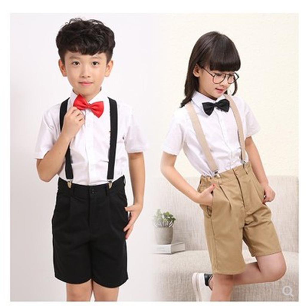 UNISEX BOYS GIRLS KIDS CLIP-ON SUSPENDERS ADJUSTABLE BRACES WEDDING BOY PAGEBOY