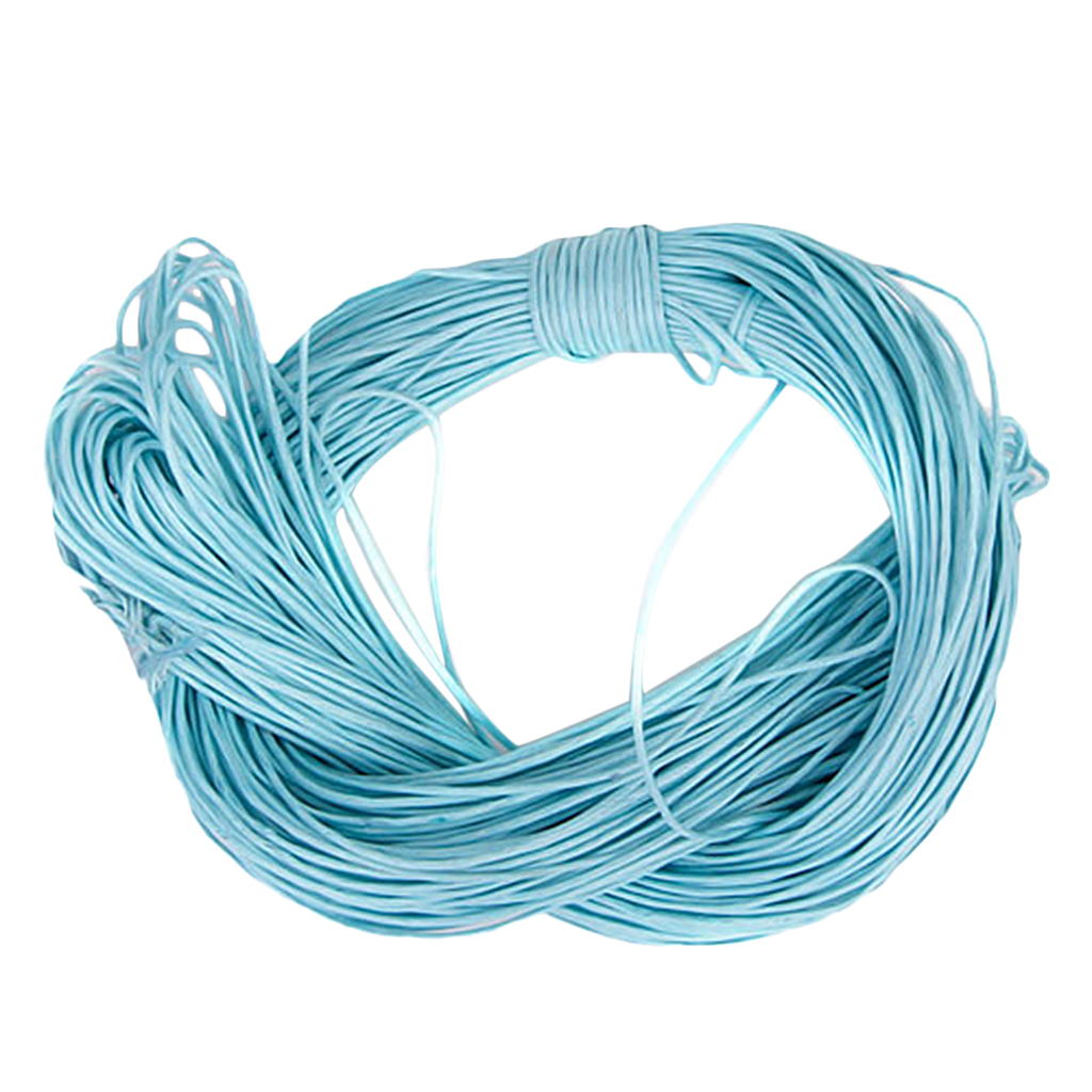 44 Meters Waxed Cotton Cord String 1mm - Sky Blue