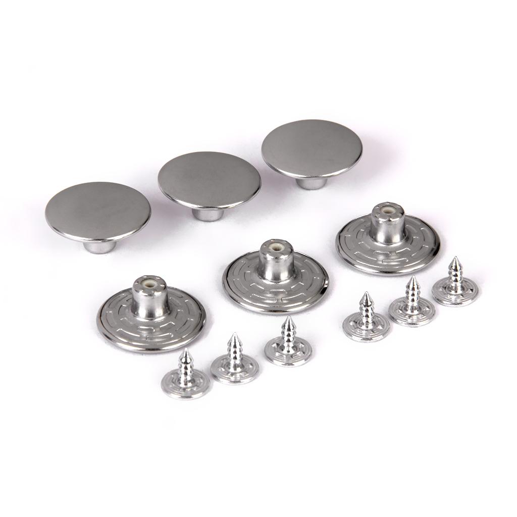 Jeans Buttons Silver