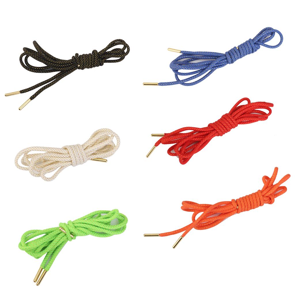 Footful Golden Head Shoe Laces Shoelaces Hiking Sport Sneakers Strings Blue