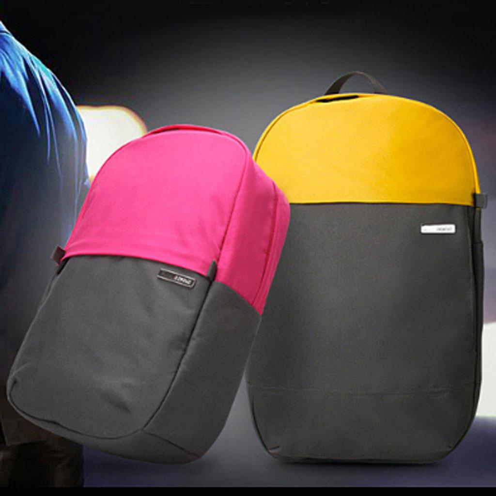 Waterproof Backpack Bag for 13 inch Notebook Laptop Gray with Pink