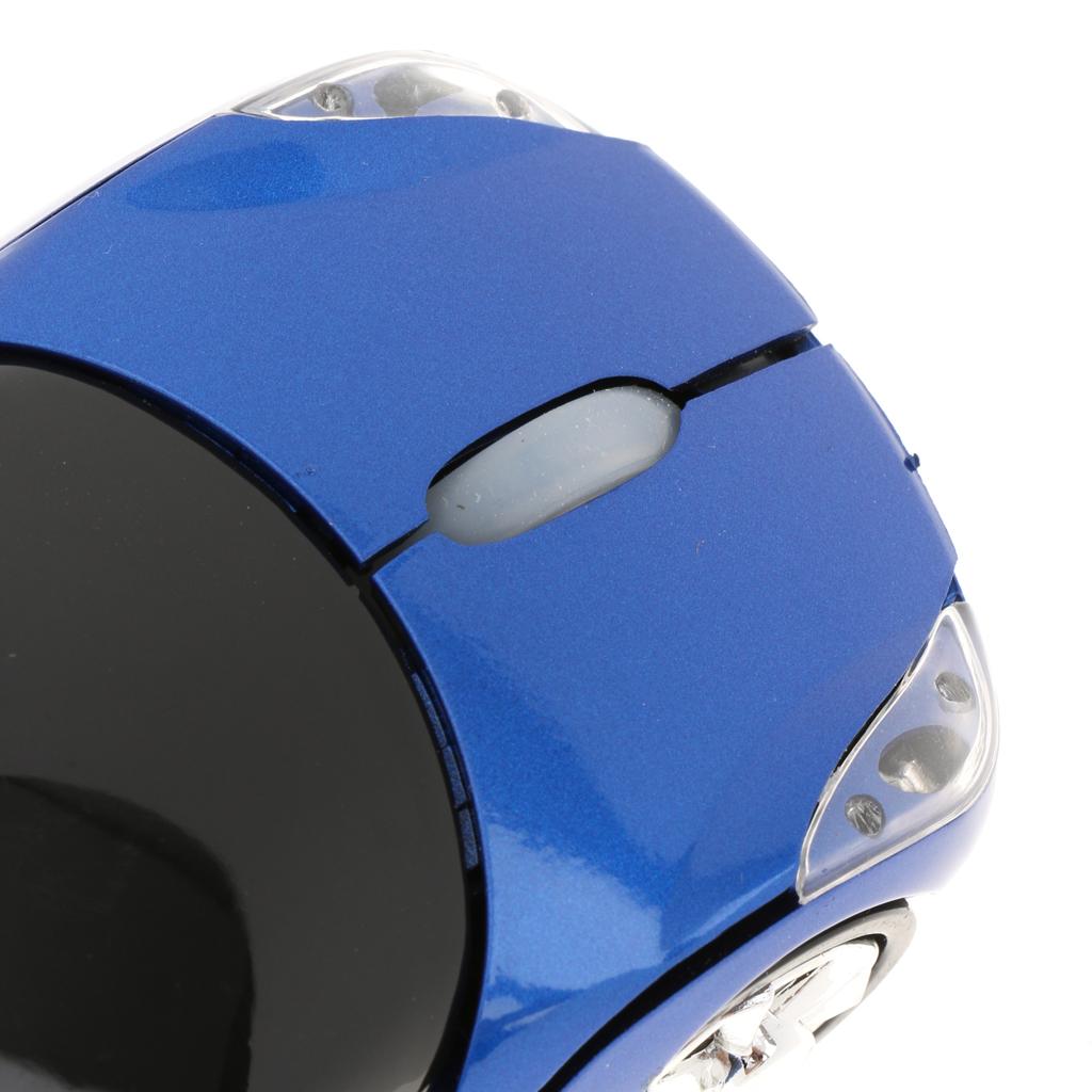 2.4G 1600DPI Mouse USB Receiver Wireless Light Car Shape Optical Mice Blue
