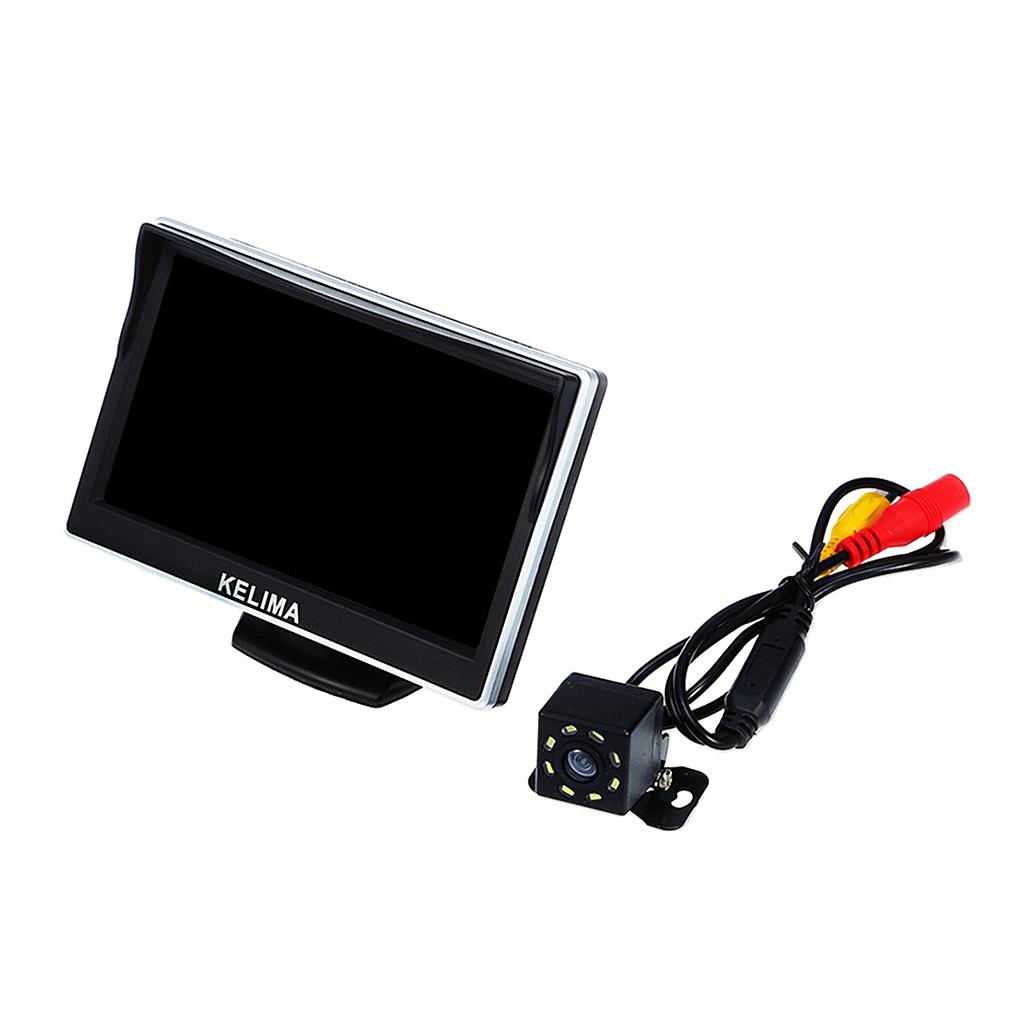 5 Inch Display Screen + 8 LED Night Vision Reversing Camera(with ruler line)