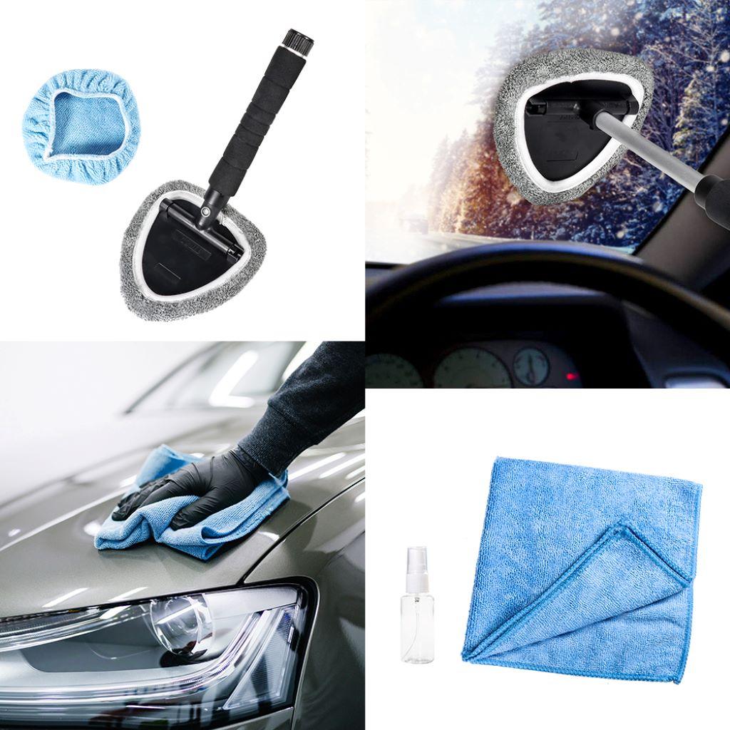 1 Piece Car Windshield Window Home Glass Retractable Microfibre Clean Brush