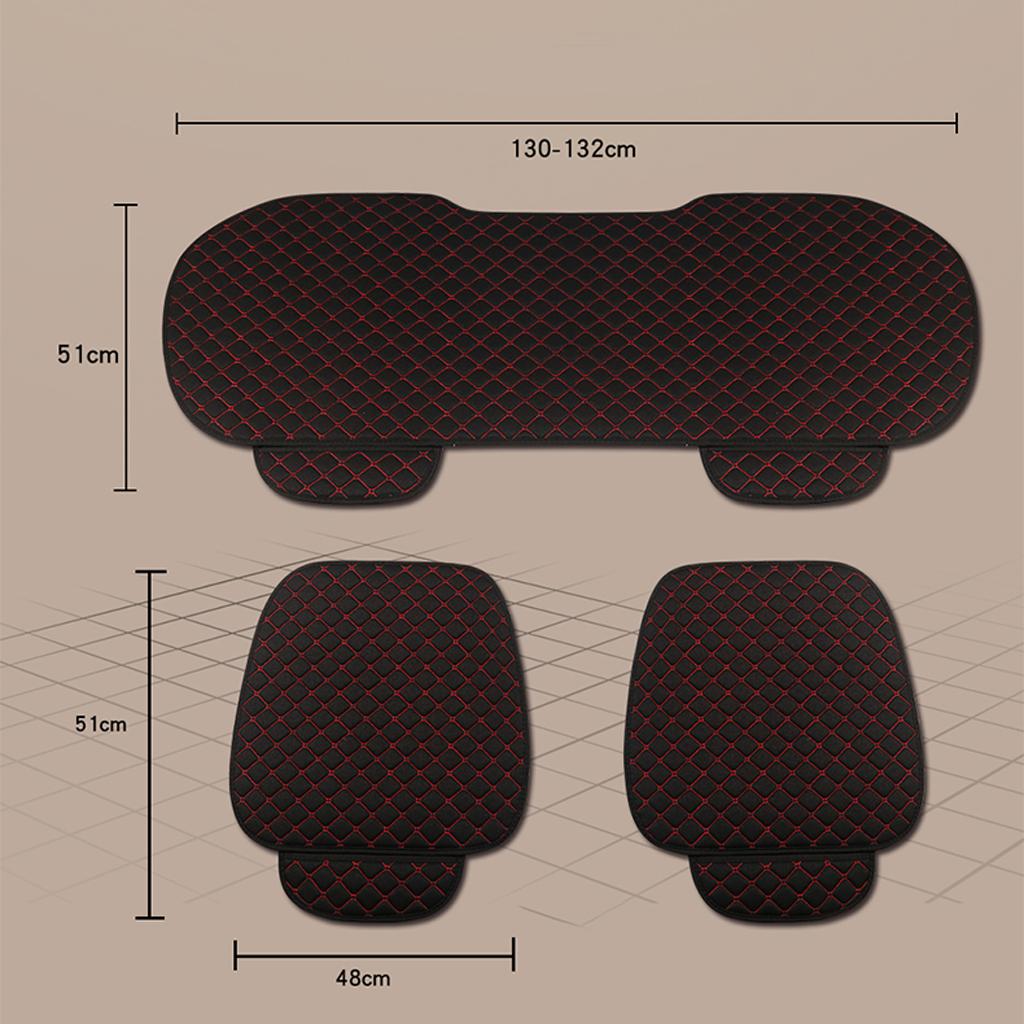 Car Rear Seat Cushion Cover Mat Pad Seat Protector Breathable Brown