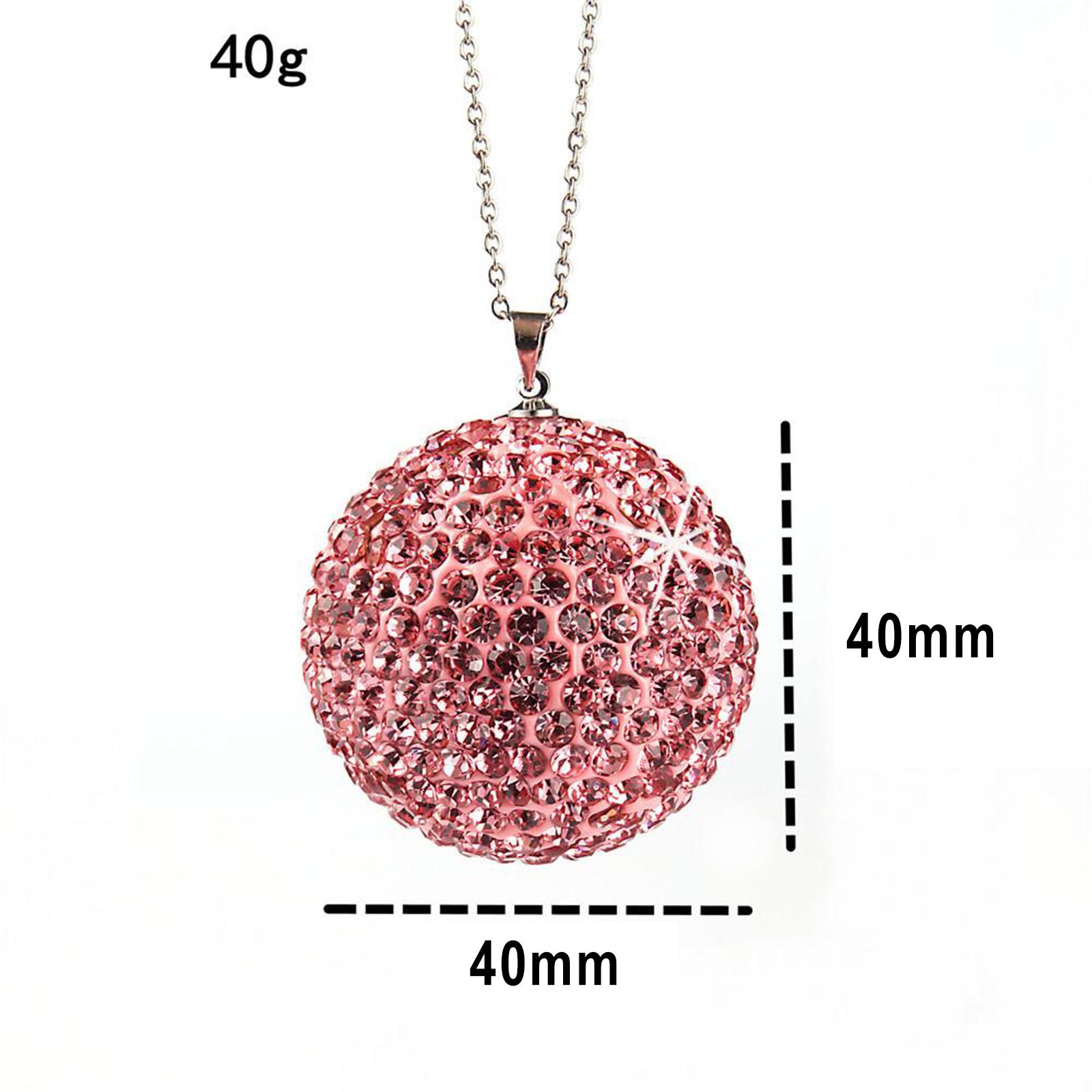Diamond Crystal Ball Cars Charms Car Pendant for Ornament Rear View Mirror AB color