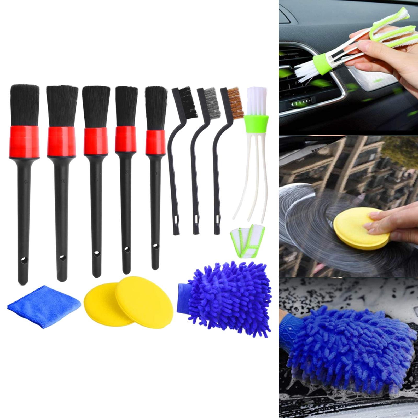 13x Car Cleaning Brush Cleaning Wheels Tire Interior Exterior Cleaning Brush