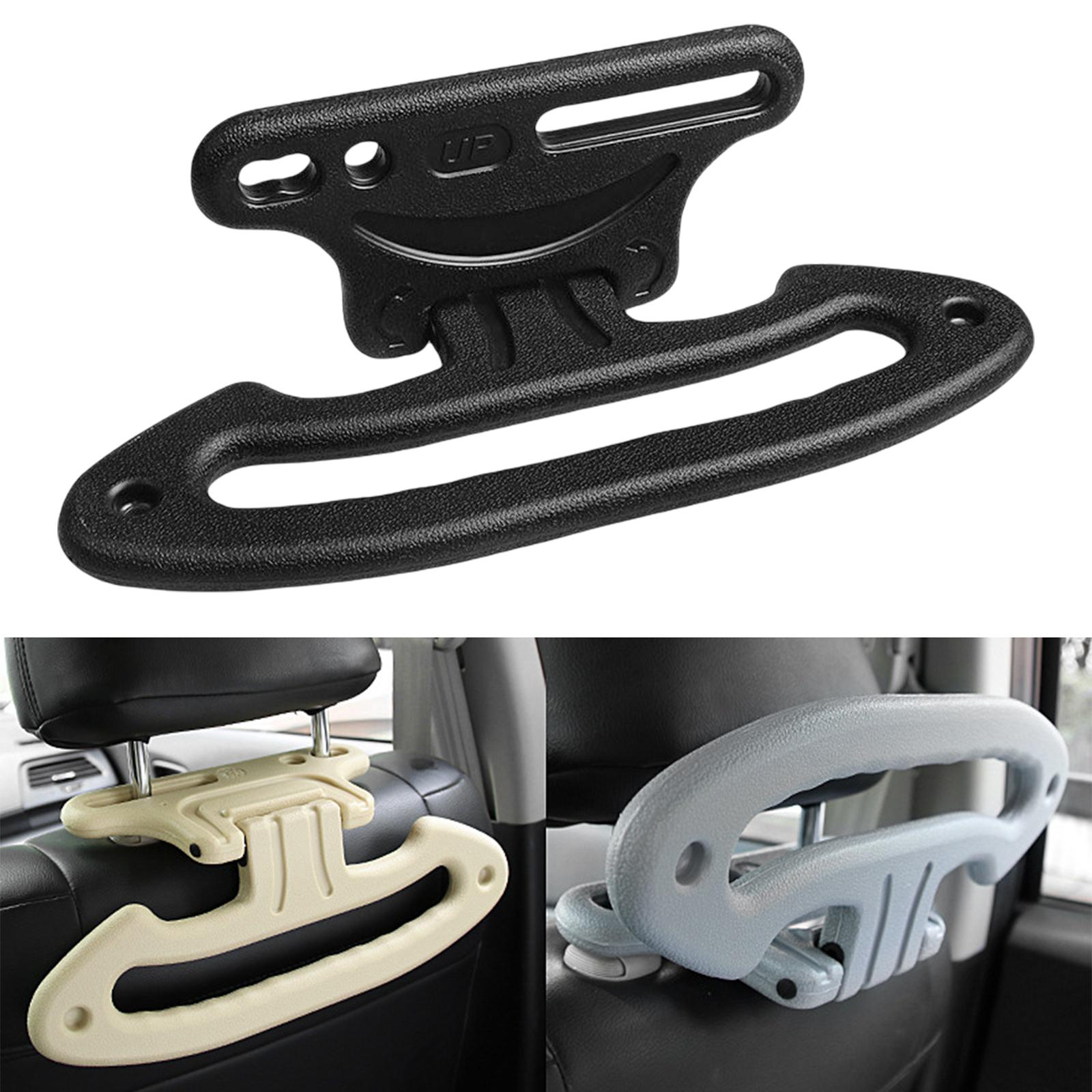 Multifunctional Car Coat Hanger Safety Hanger Fit for Suit Jacket  Black