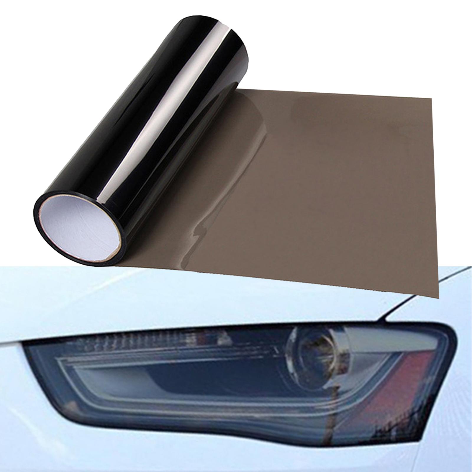 30x100cm Car Auto Headlight Tint Film Cover Taillight Fog Lamp Film Durable Black