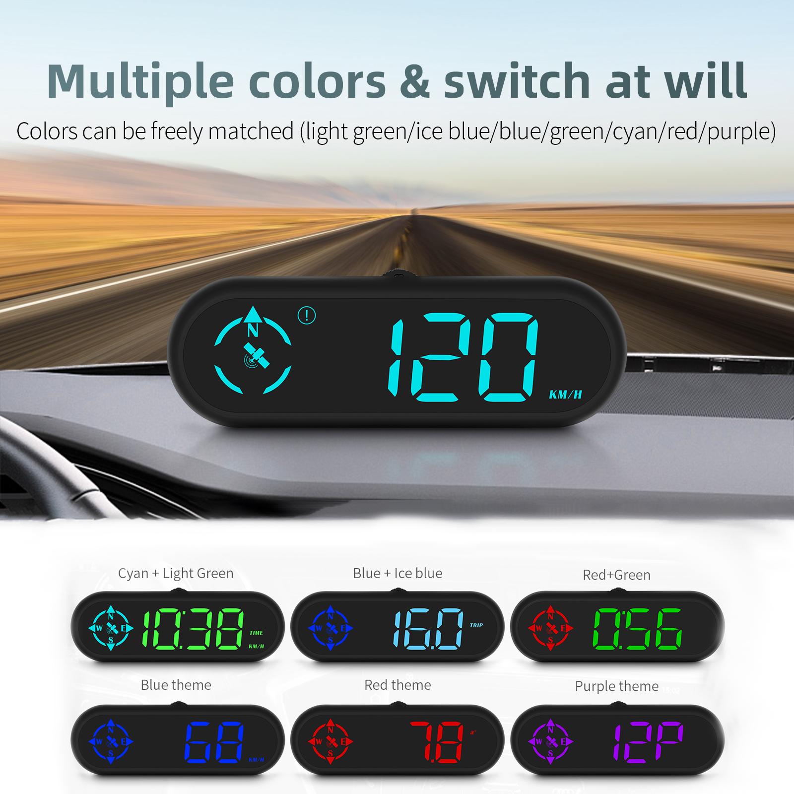 Digital GPS Speedometer Portable Compass Trip Meter for All Vehicle