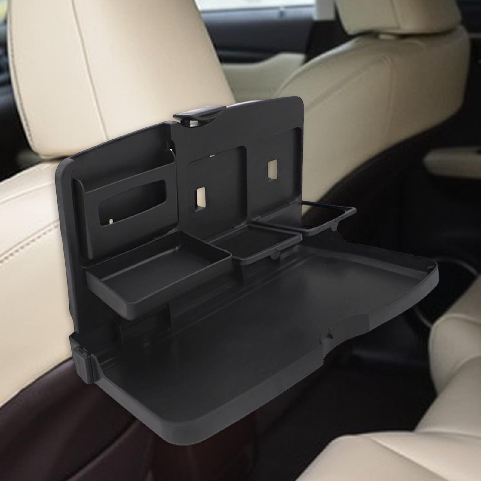 Universal Car Seat Tray Table Drink Desk Foldable Eating Organizer ABS