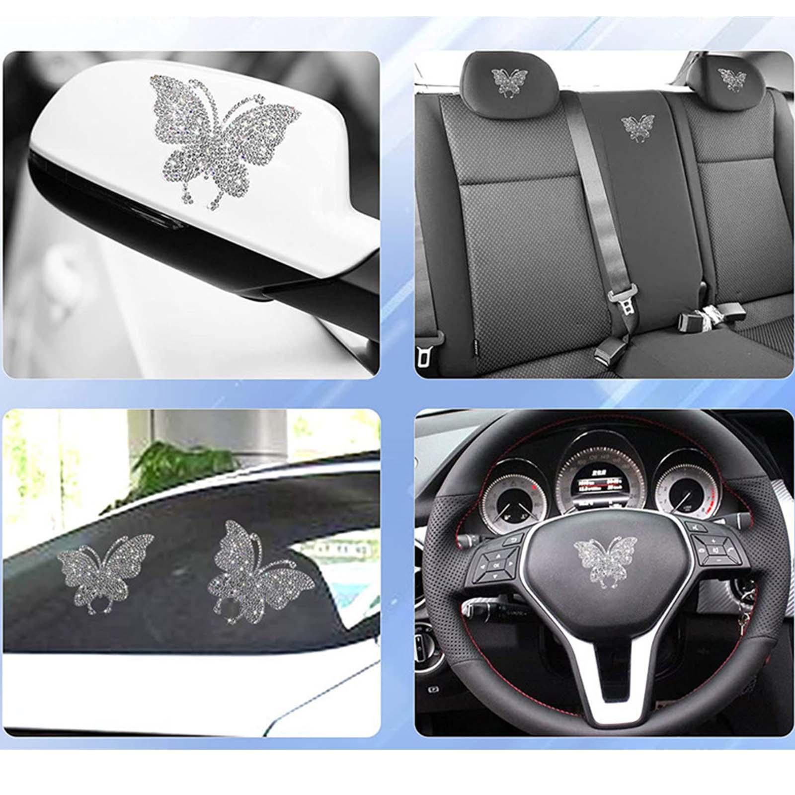 Bling Car Stickers Decals Car Interior Sticker for Cars window Butterfly