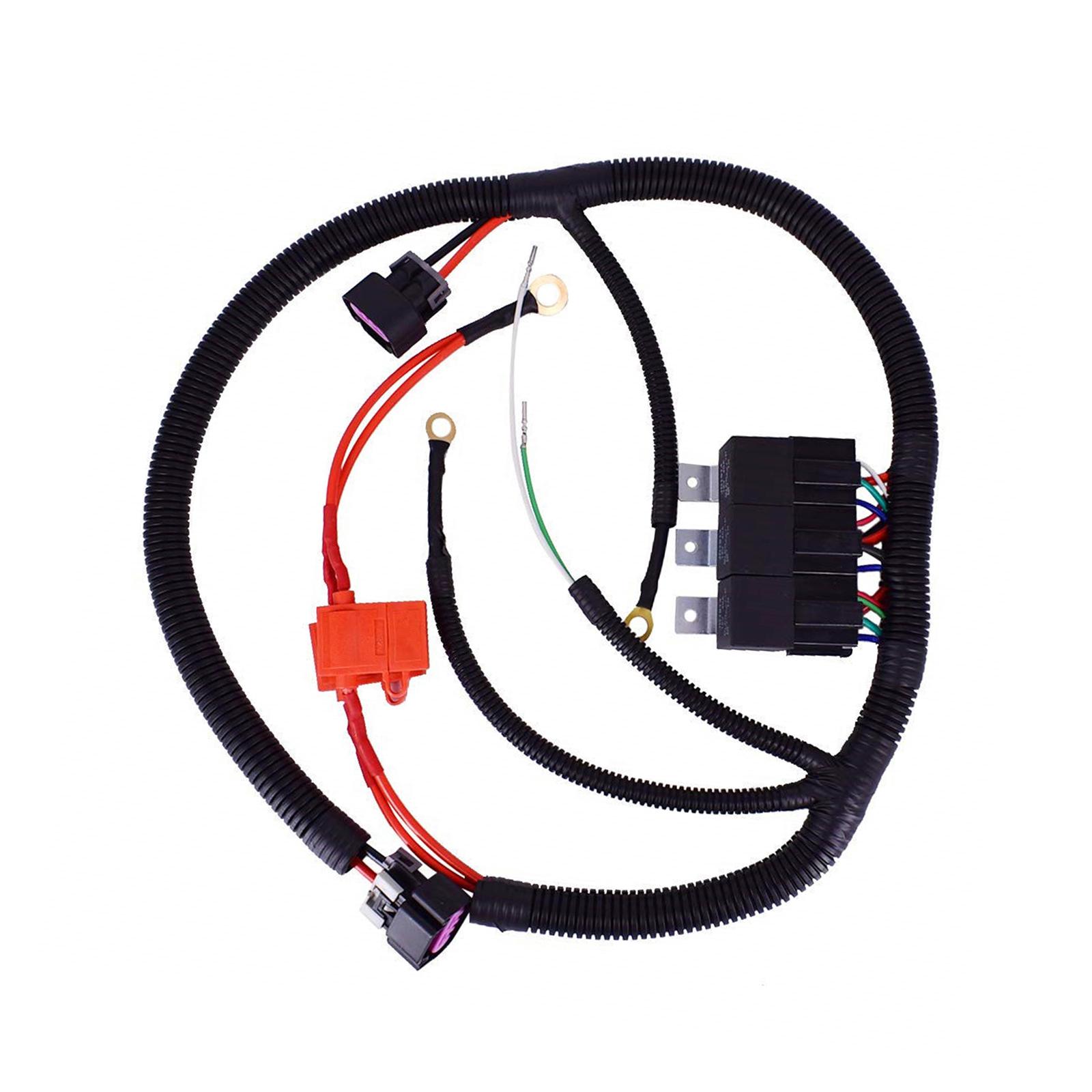 Dual Electric Fan Upgrade Wiring Harness Kit 7L5533A226T Replace for GM