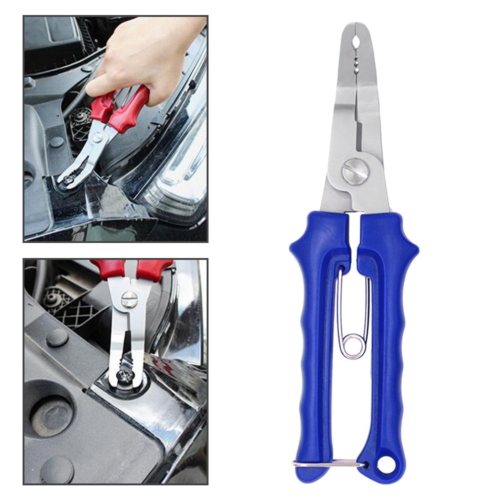 Panel Clip Plier Modification Tool Accs Fastencing Plier for Vehicle RV Blue