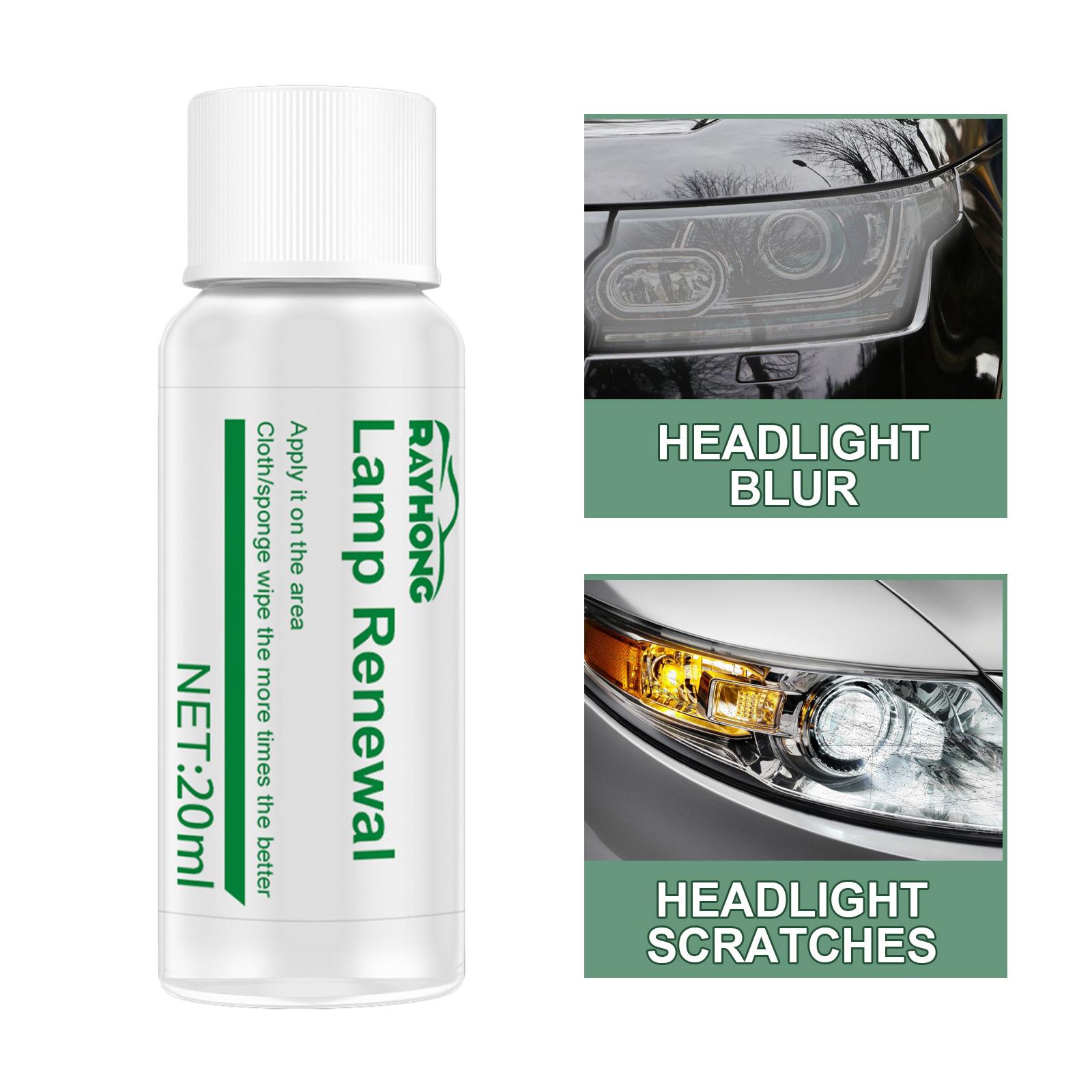 Headlight Polisher Restorer for Lights Car Windows Brake Lights 20ml