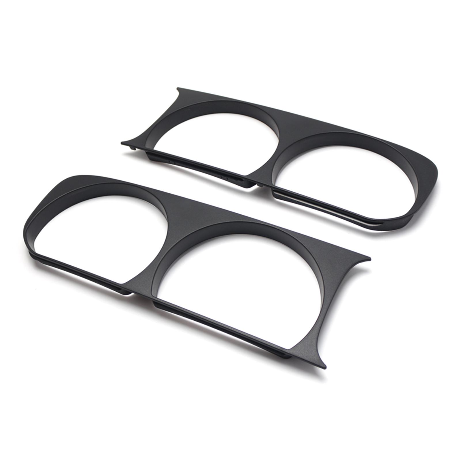 Headlight Bezel Set Direct Replaces Left and Right for Dodge Challenger