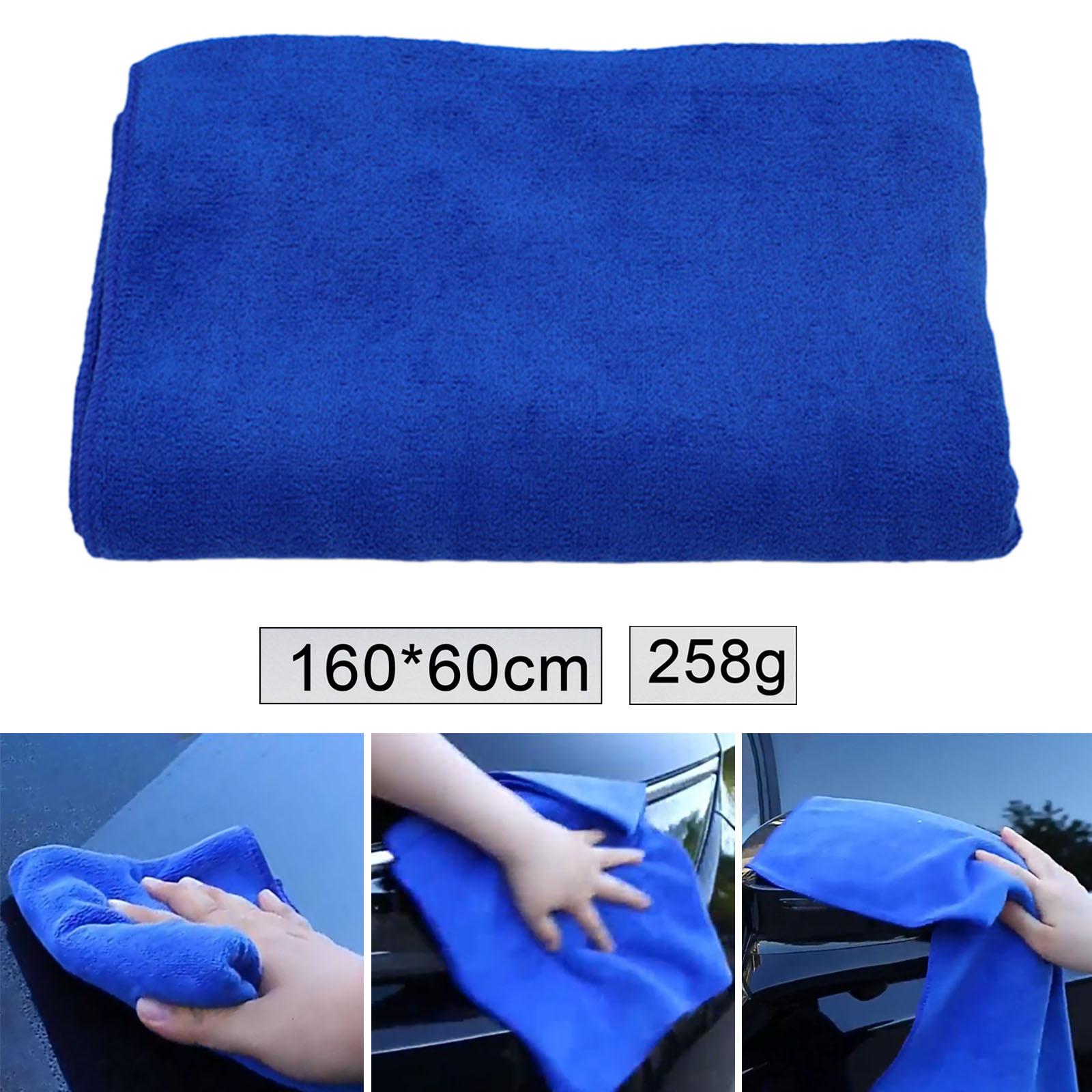 2xCar Wash Microfiber Towel Washable Detailing Rag for Household Cleaning 160x60cm