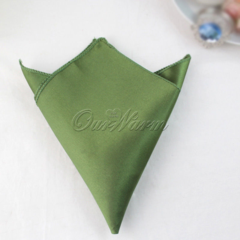 10x Polyester Napkin Pocket Handkerchief Square Wedding Party Tableware 25