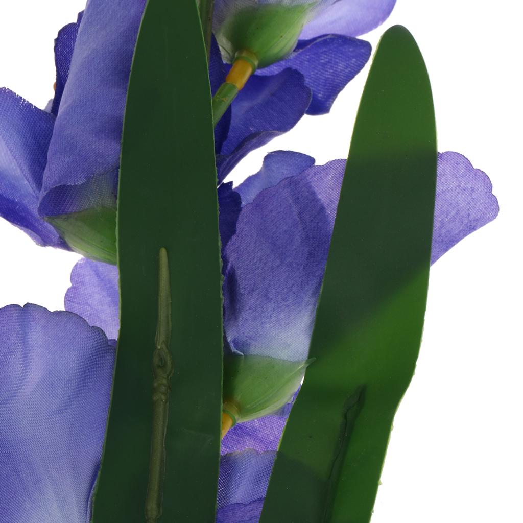 Artificial Gladioli Spray Stem - Fake Silk Tropical Flowers Plastic ...