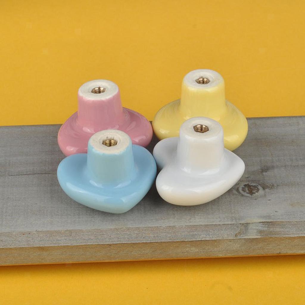 Herzförmige Keramik Möbelknöpfe Möbelknauf Schrankknöpfe für Schrank | eBay