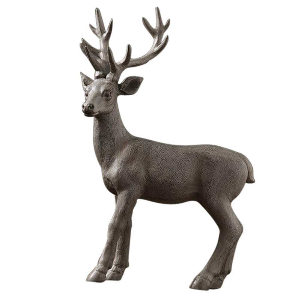 outdoor deer figurines