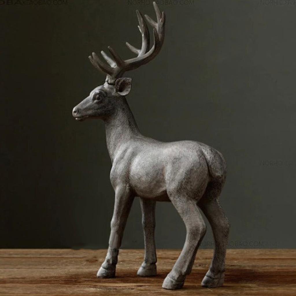 large resin reindeer