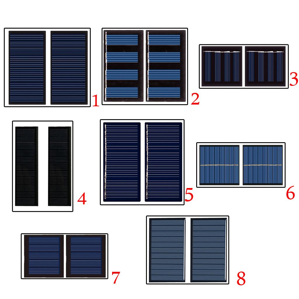 High Efficiency Solar Cell Panel Charging Charger Battery Power 60mA - 5V
