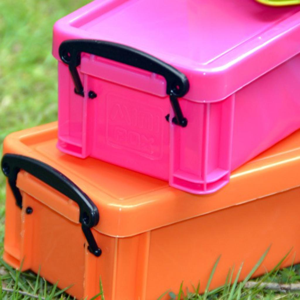 Home Furnishing Box 0.5L Latch Box Colorful with Lid Food Sealed Case Pink