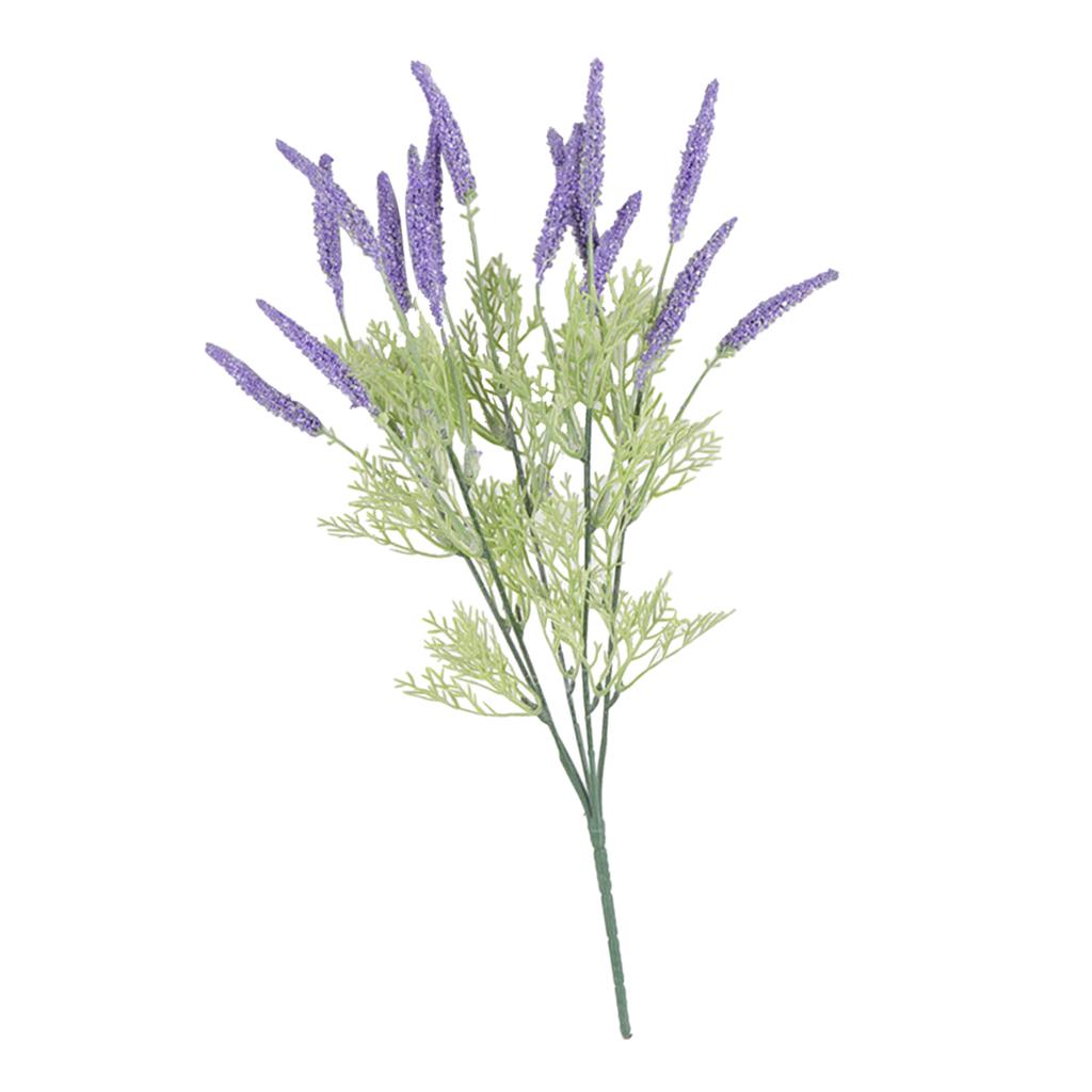 Artificial Flowers Lavender Bouquet Plant Flower Arrangement Brighten Up Your Home Garden Patio Decoration