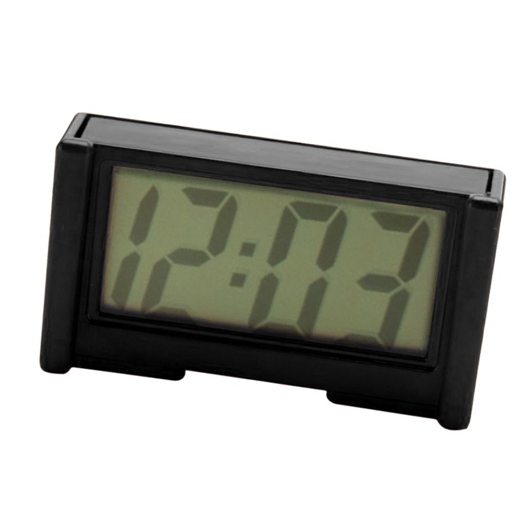 Mini Battery Quartz Clock Travel Clock Bedroom Home Table Clock Black