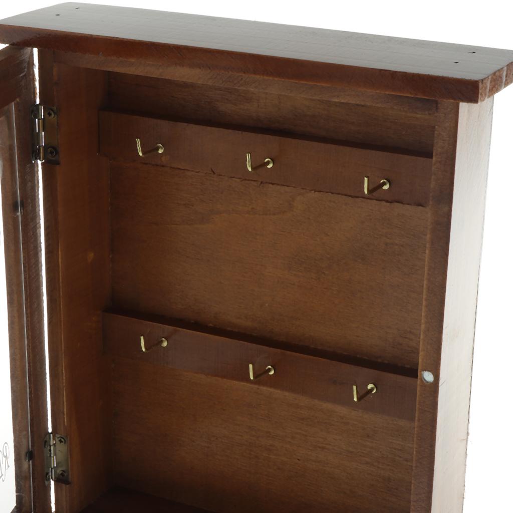 Easy Installation Key Storage Box Wooden Key Holder Box Wall Art Decor