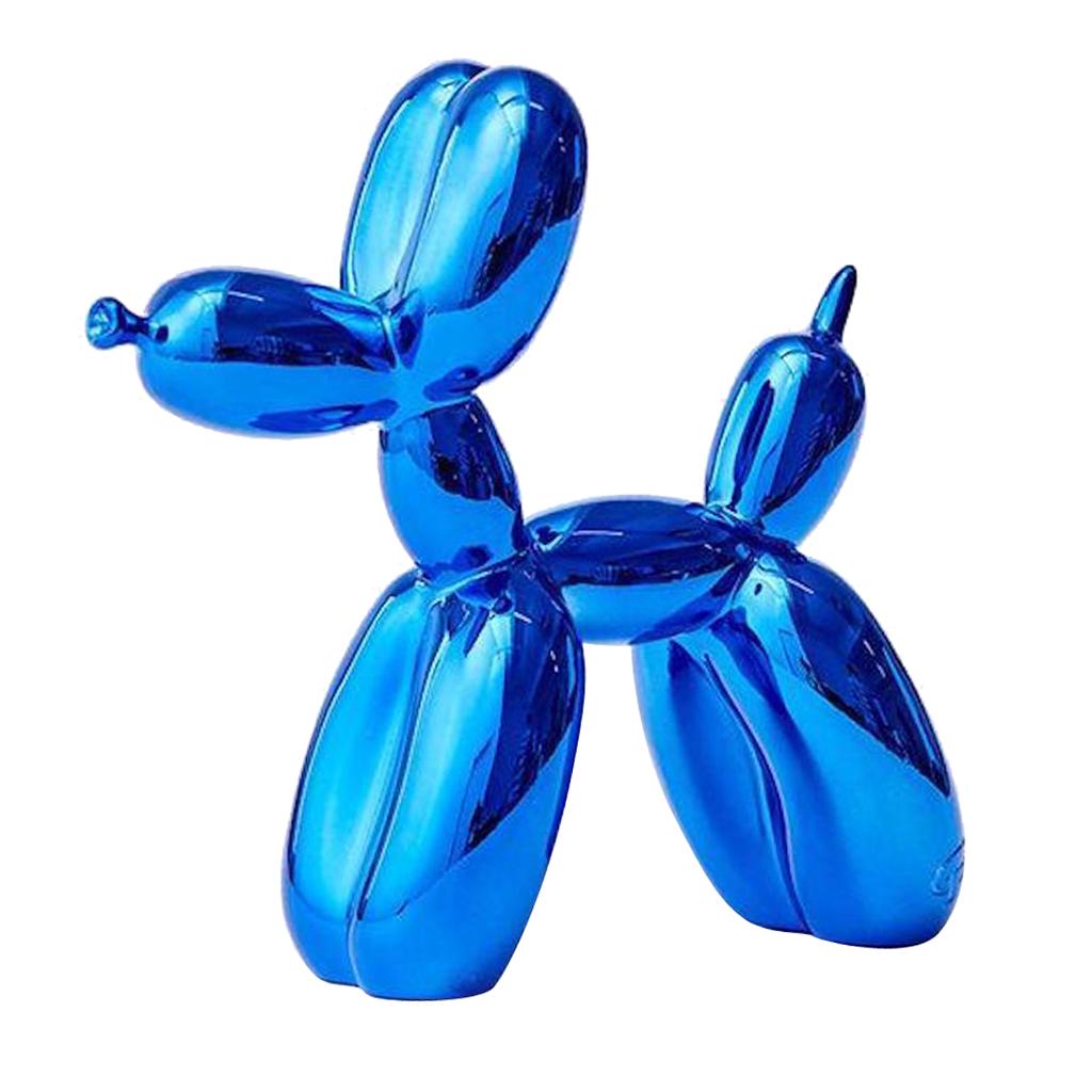 Novelty Resin Balloon Dog Ornament Animal Figurine Decor Crafts Blue