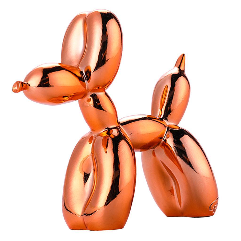 Nordischen stil Harz Ballon Hund Tierfigur Statue Tischplatte Ornament