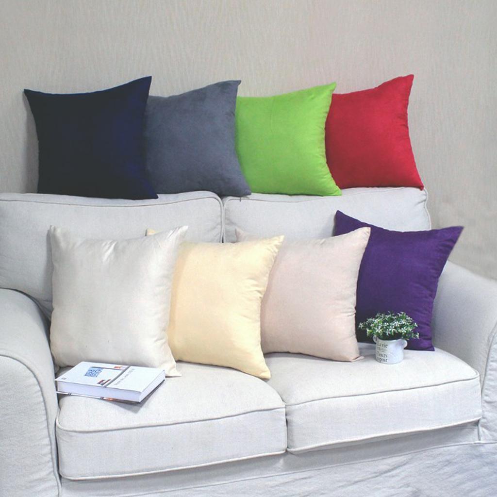 Velvet Cushion Cover Throw Pillow Case Multi Colors 18x18 24x24