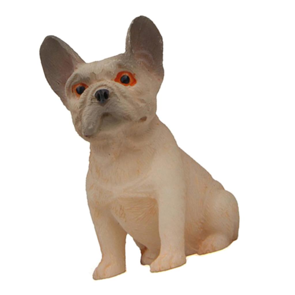 Small French Bulldog Model Animal Figure Toy for Home Decoration 12