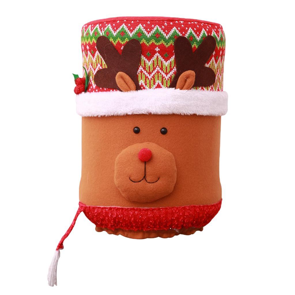 Non-woven Fabric Cover Protector for Water Dispenser Bucket Christmas Elk