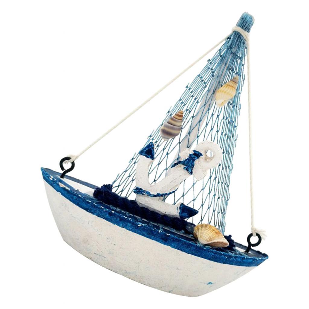 Wooden Sailing Boat Sailing Boat Model Nautical Wooden Sailboat Boat Anchor