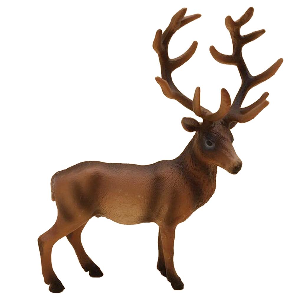 Simulation Reindeer Model Artificial Animal Miniture Figurine