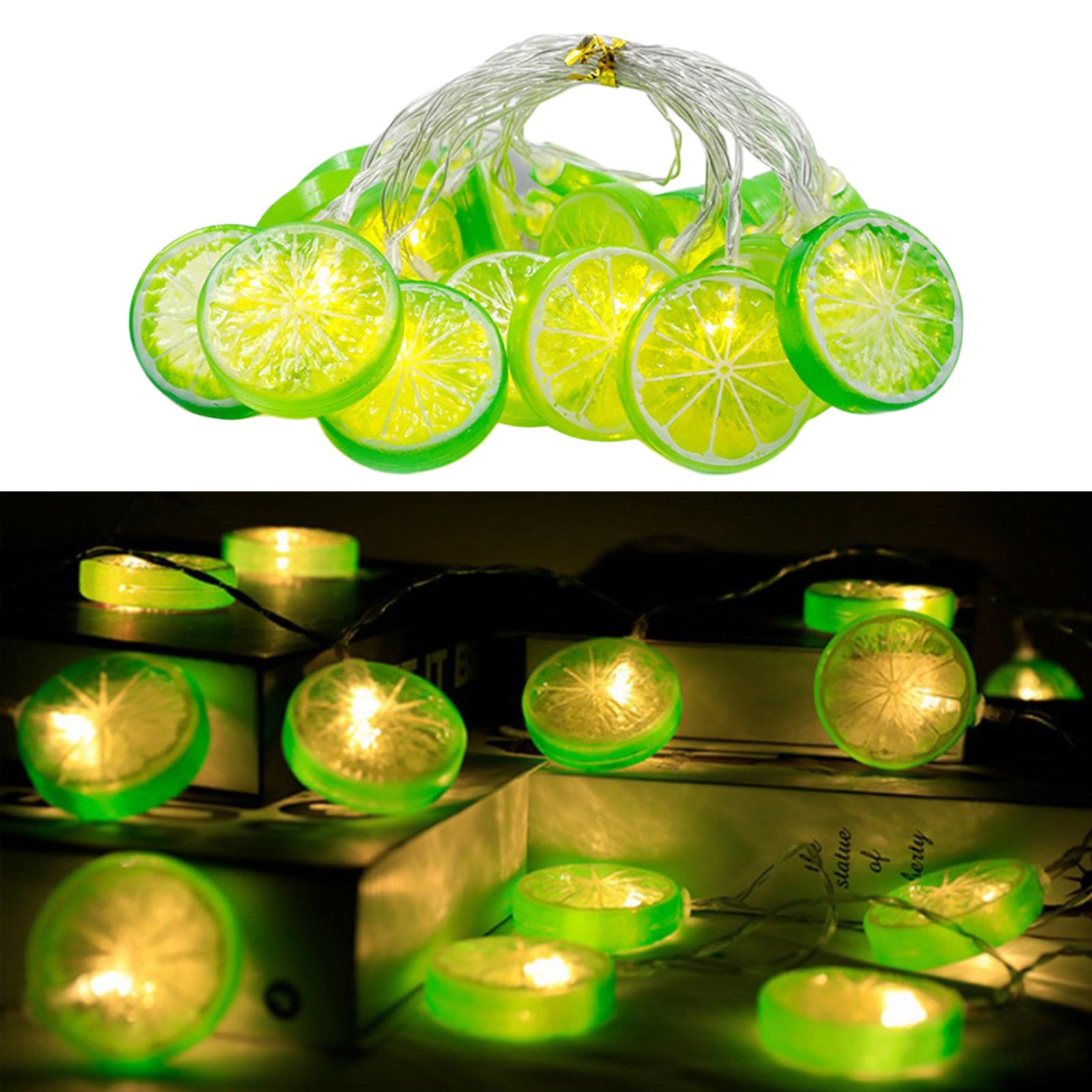 Light String Tree Pavilions Hanging Lamp Home Battery Powered Lime 150cm